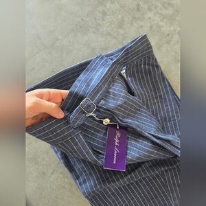 Ralph Lauren Size 34 Spring Blue/cream Pants